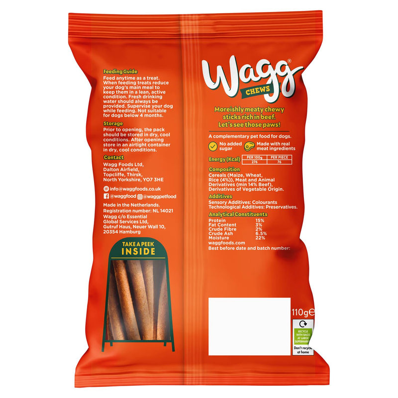 Wagg Steak Skewer Twists Dog Treats 110g (British brand)
