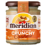 Meridian Crunchy Cashew Nut Butter 170g Glass Jar, imported from the UK