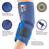 Universal Size Adjustable Elbow Support Brace with Neoprene for Strains and Arthritis