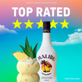 Malibu White Rum Coconut Flavour 70cl, imported from the UK