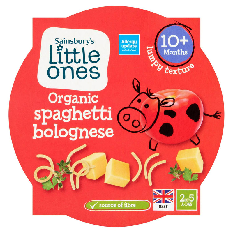 Sainsbury's baby food spaghetti bolognese 190g (British brand)