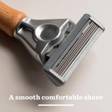 Bulldog Skincare bamboo men's razor with blade refills - British product