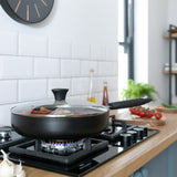 Sainsbury's Non Stick Aluminium Saute Pan with Lid 28cm (British brand)