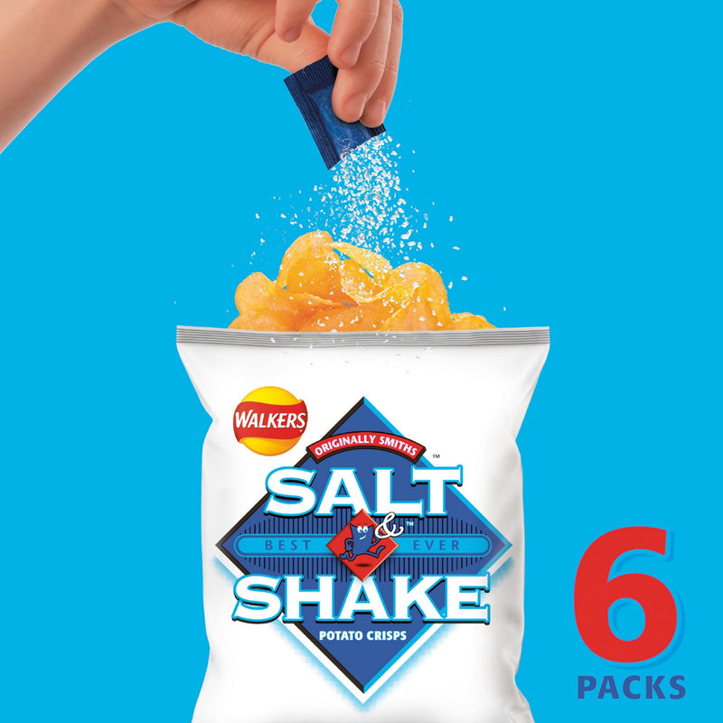 Walkers Salt Shake crisps 6x24g multipack (British brand)