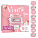 Gillette Venus Comfortglide Spa Breeze Women's Razor Blades x8