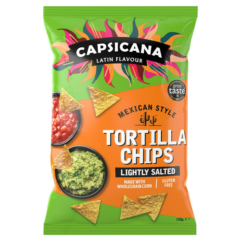 Capsicana Tortilla Chips Lightly Salted 170g - British product