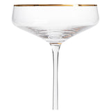 Habitat Gold Rim Champagne Coupe wine glass, UK version