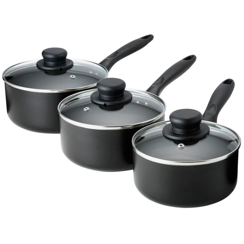 Sainsbury's Home aluminium pan set grey (British brand)