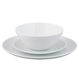 Sainsbury's Coupe dinner set 12 piece white porcelain (British brand)