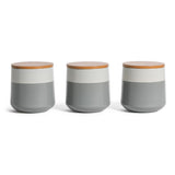 Habitat grey speckle storage canister stoneware, UK version