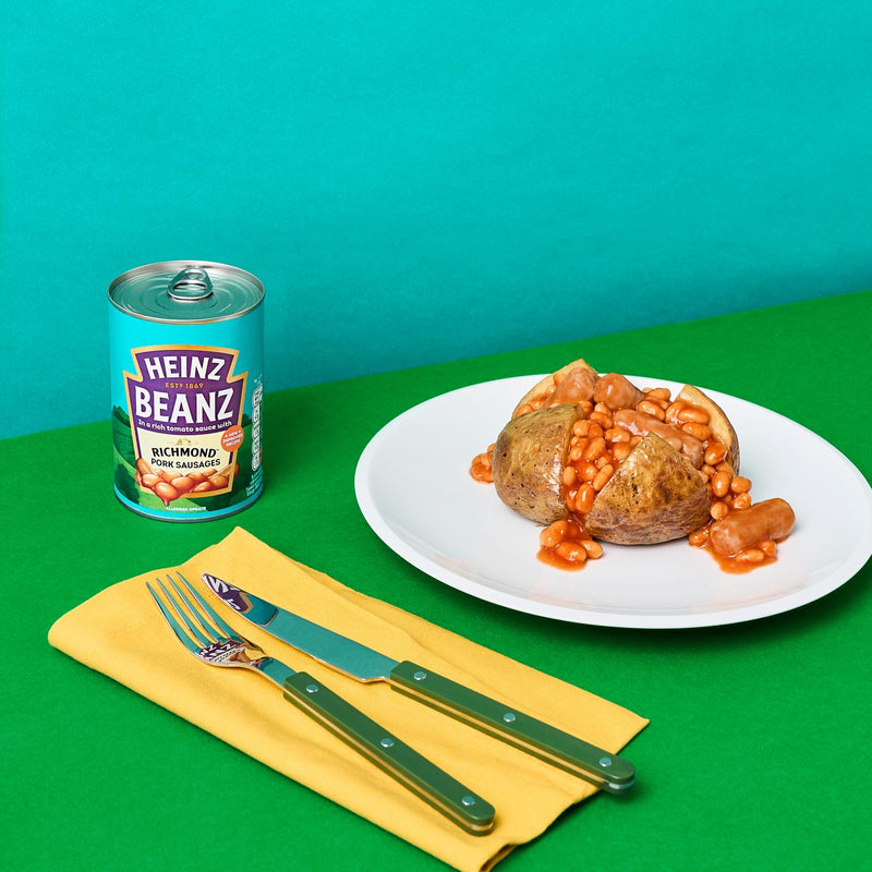 Heinz Baked Beans & Sausages Tomato Sauce 415g, UK version