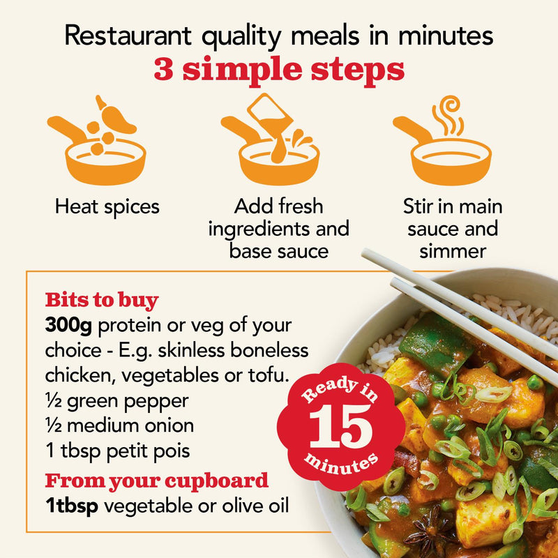 The Spice Tailor Chinese Curry Sauce Kit 245g