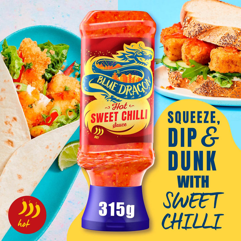 Blue Dragon Hot Sweet Chilli Dipping Sauce 315g - British product