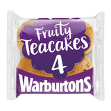 Warburtons teacakes fruited pack of 4 (British brand)