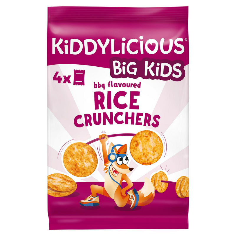 Kiddylicious rice crunchers BBQ flavour 4x15g, UK version