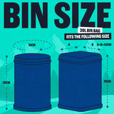 Beast tall slim drawstring bin bags 30L - British product