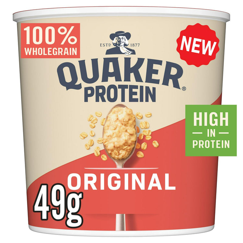 Quaker Oat So Simple Protein Original Porridge Pot 49g (British brand)