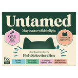 Untamed wet cat food in gravy fish selection box 6 x 75g (British brand)