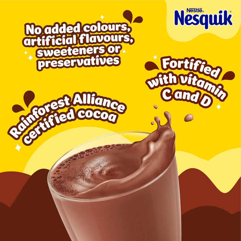 Nesquik Hot Chocolate Powder 400g, imported from the UK