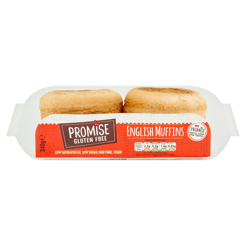 Promise Gluten Free Muffins 240g, imported from the UK
