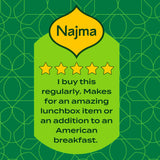 Najma Mini Chicken Sausages Smoked 400g, imported from the UK