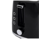 Cookworks Selcey 2 Slice Toaster Black model - British product
