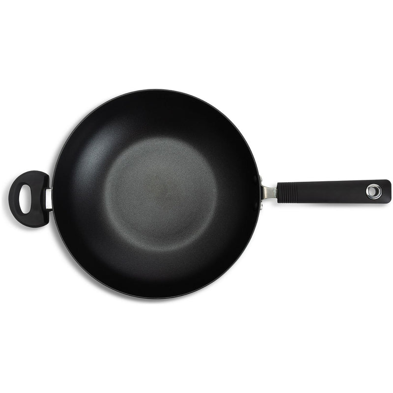 Habitat Aluminium Stirfry Pan - Black