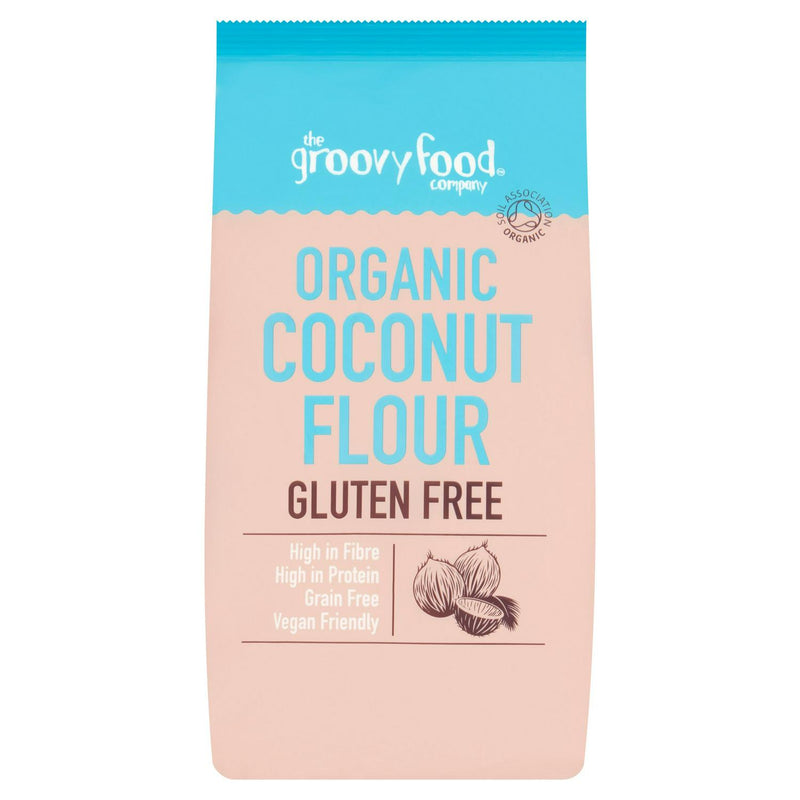 The Groovy Food Company Coconut Flour 500g, imported from the UK