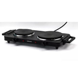 Cookworks 2500W Double Hotplate Hob 50.5 x 27 x 7cm - British product