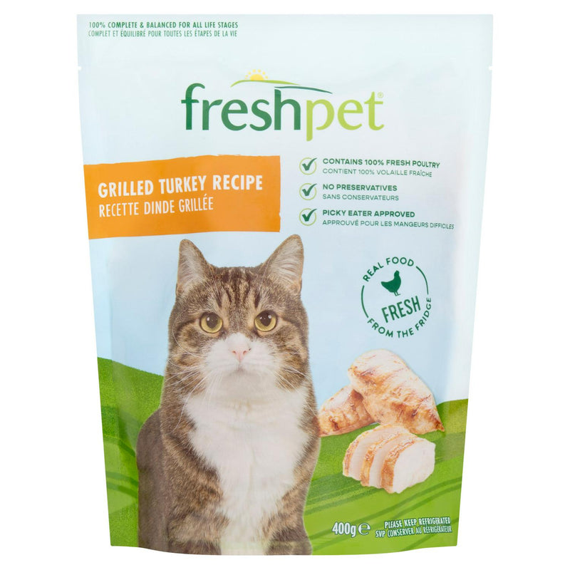 Freshpet Grilled Turkey Recipe cat food 400g - British product