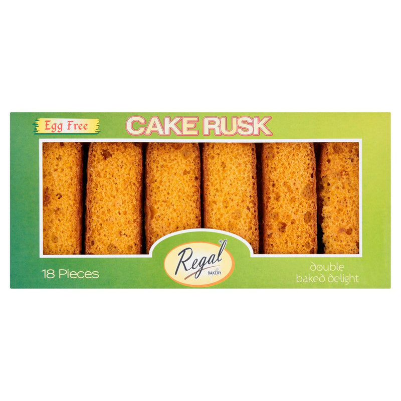 Regal Bakery egg free cake rusk 18 pieces - British product