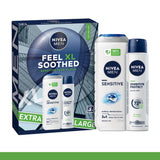 Nivea Men Feel Xl Soothed Skincare Gift Set, imported from the UK