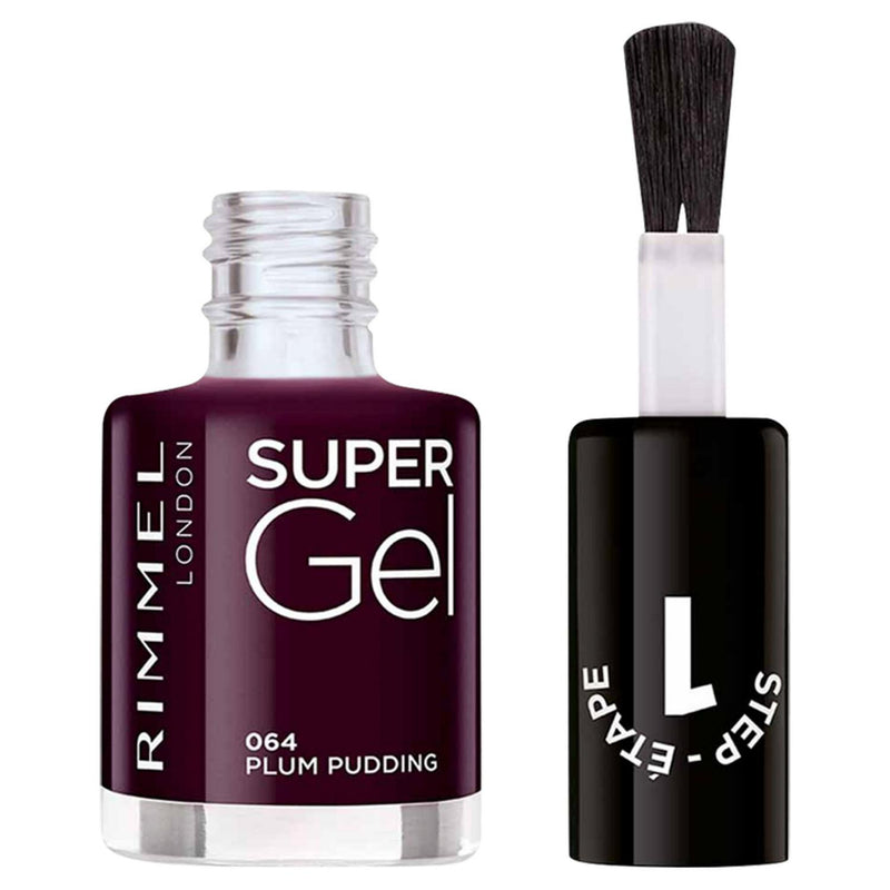 Rimmel London Nail Polish Plum Pudding 064 12ml, imported from the UK