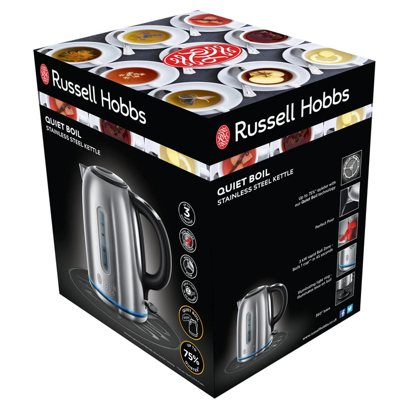 Russell Hobbs Buckingham Quiet Boil Stainless Steel Kettle 20460