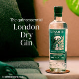 Sipsmith London Dry Gin 70cl bottle, imported from the UK