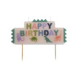 Sainsbury's Home Dino Happy Birthday Block Candle