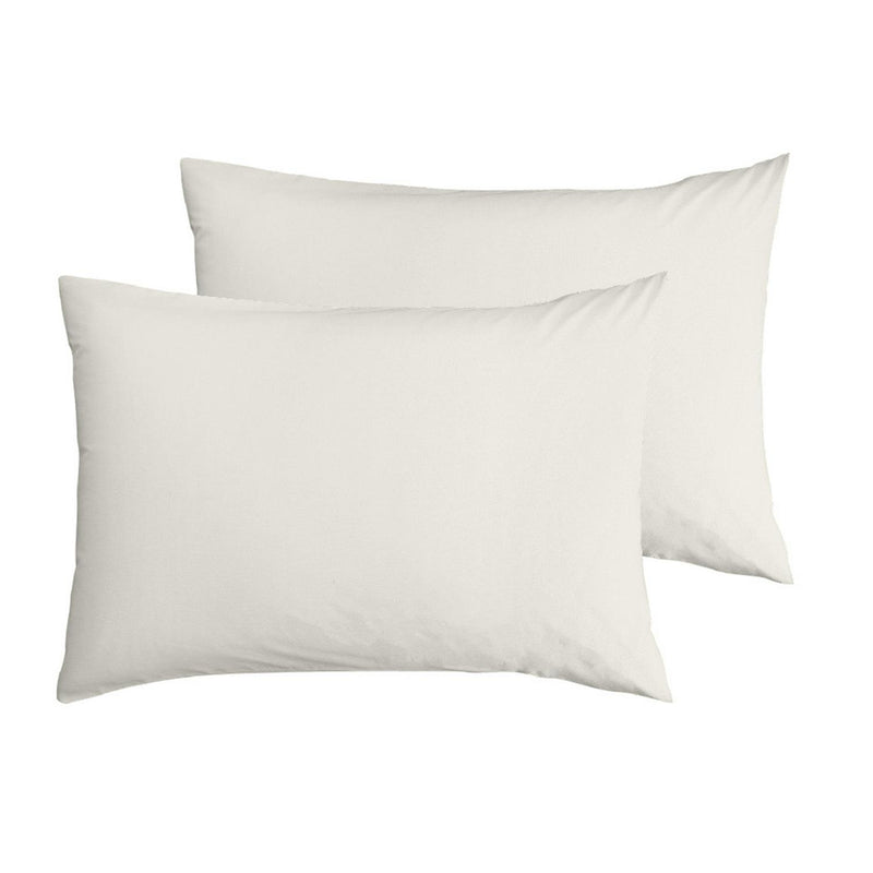 Habitat Cotton Rich 180TC Standard Pillowcase Pair - Cream