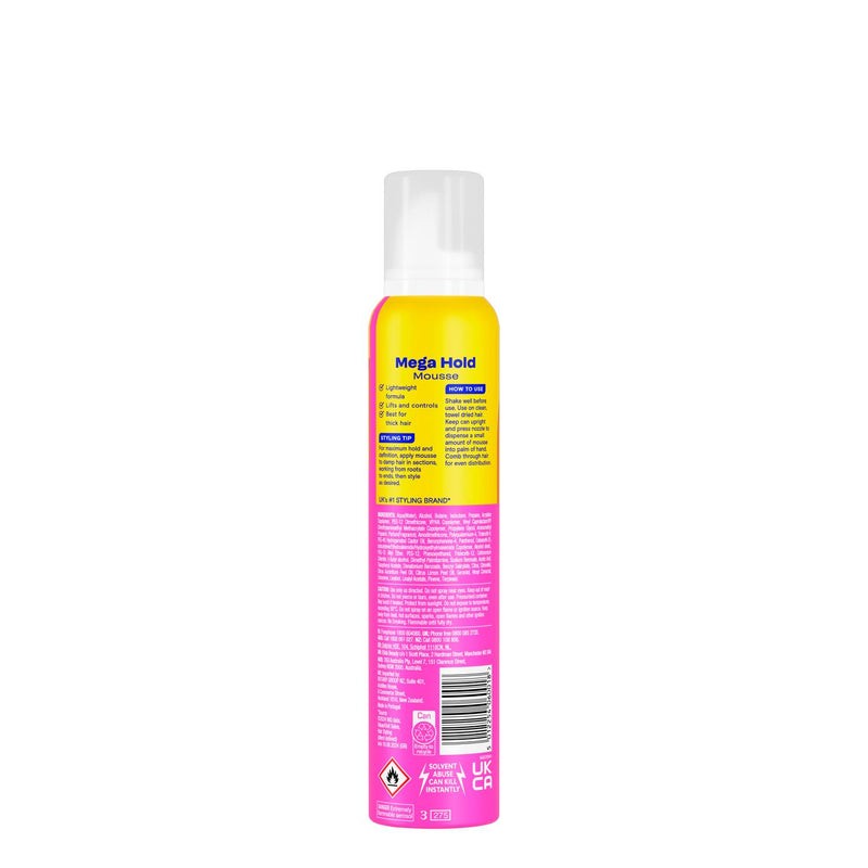 VO5 mega hold hair mousse 200ml (British brand)