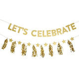 Sainsburys Home Let's Celebrate Bunting Gold 2.5m set (British brand)