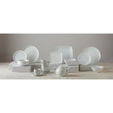 Sainsbury's Coupe dinner set 12 piece white porcelain (British brand)