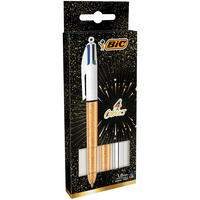 BIC 4 Colours medium point ball pens set of 3 - British product