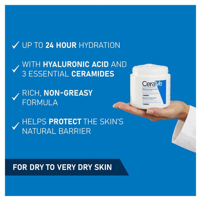 CeraVe Moisturising Cream Face and Body 454g - British product