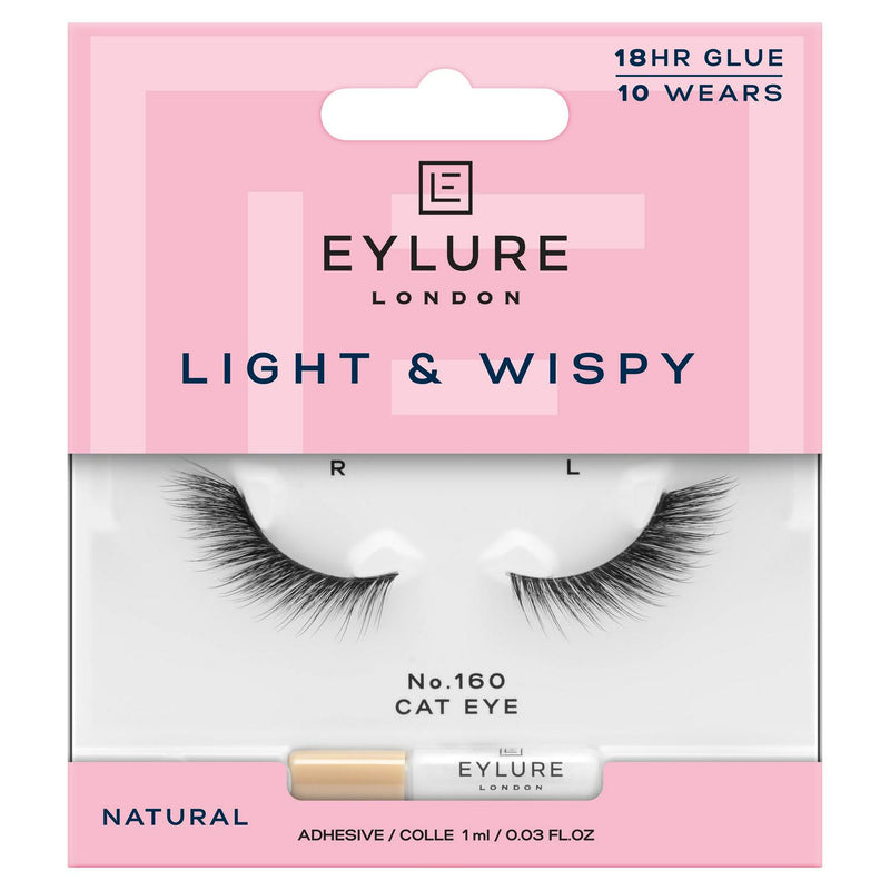 Eylure light wispy lashes glue cat eye adhesive, imported from the UK
