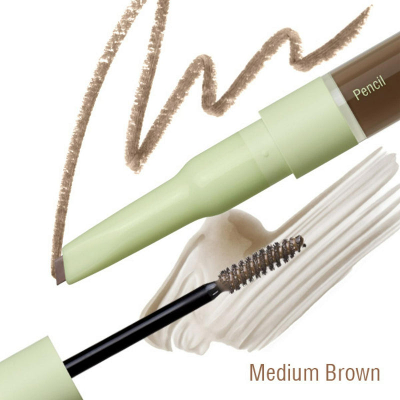Pixi eyebrow pencil gel duo medium brown 3.5ml, imported from the UK
