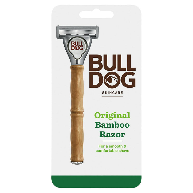 Bulldog Skincare bamboo men's razor with blade refills - British product