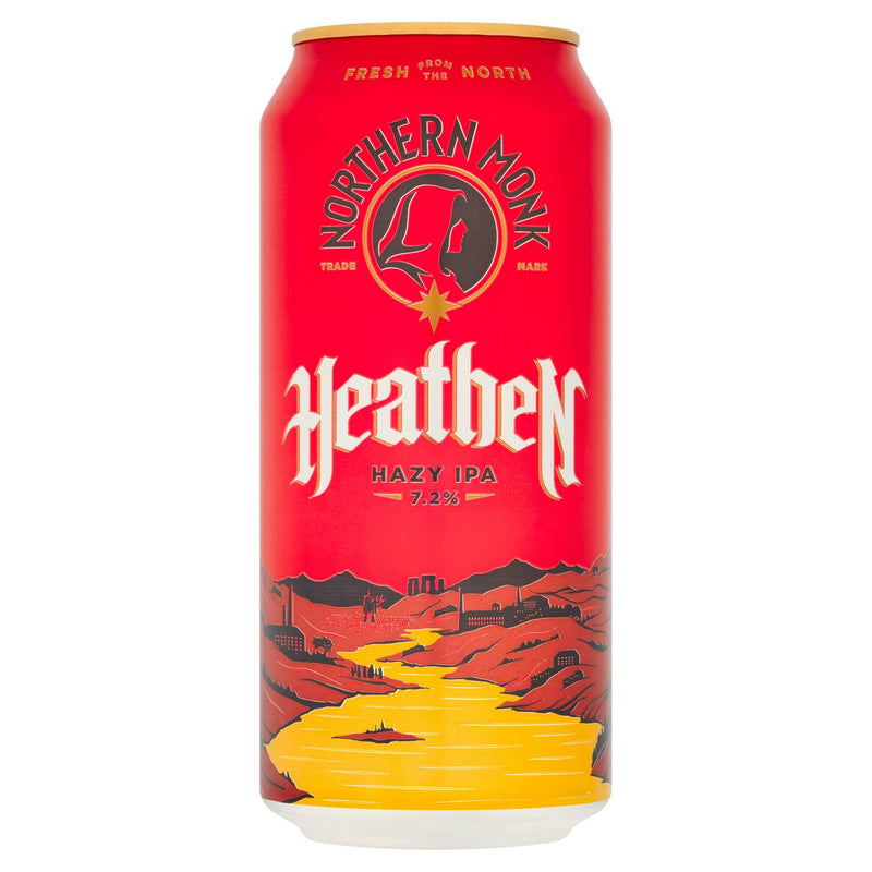 Northern Monk Heathen Hazy IPA 440ml, imported from the UK