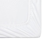 Habitat Cotton Rich 180TC Plain Fitted Sheet - White