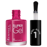 Rimmel London Super Gel Nail Polish 025 Urban Purple 12ml, imported from the UK