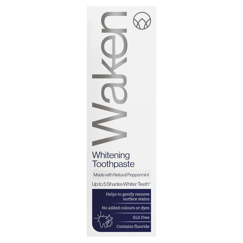 Waken peppermint whitening toothpaste 75ml (British brand)