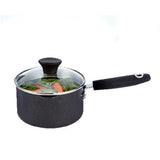 Habitat 16cm black saucepan with tempered glass lid, UK version